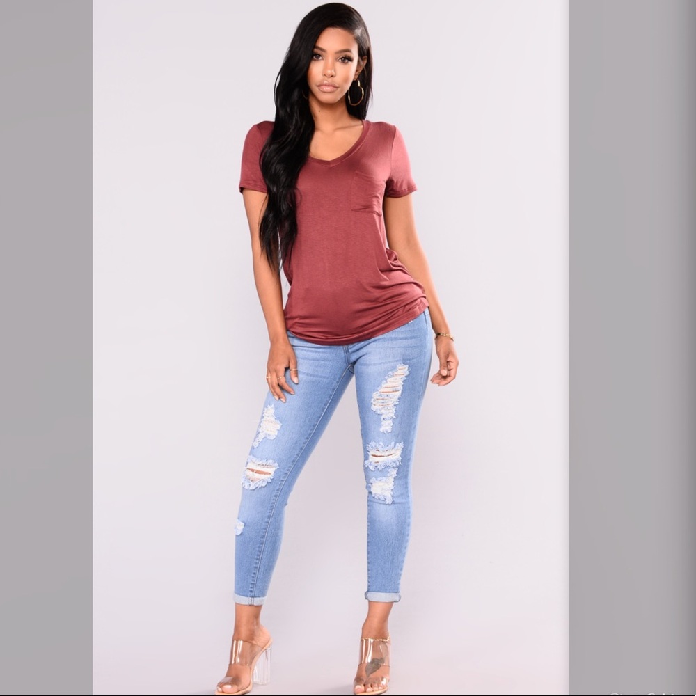 B.O.B Light Blue Rip Jeans